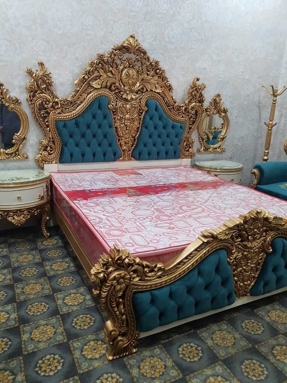 Elegant Hand Carved BedSet