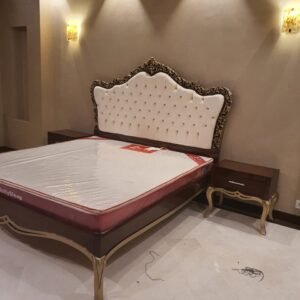 Smart wooden bed set