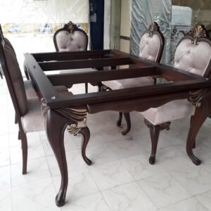 Pure Wood Dining Chair And Table Set