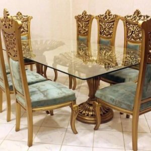 Italian Crown Dining Chairs and Table