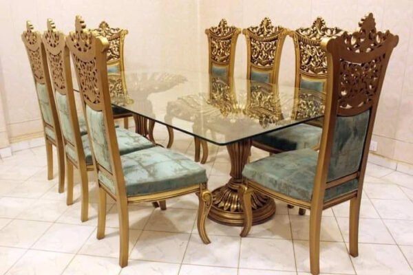 Italian Crown Dining Chairs and Table