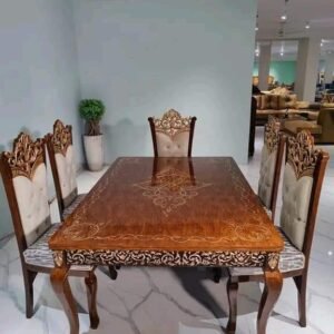 Italian Crown Dining Chairs and Table