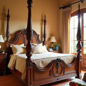 Wooden Bed Set