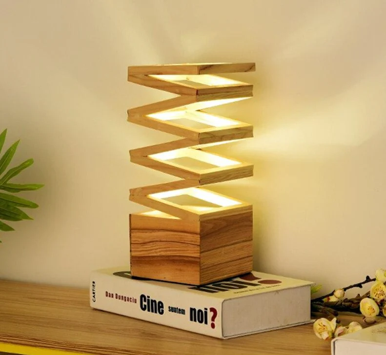 wooden lamp