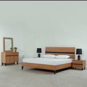 wooden bed set