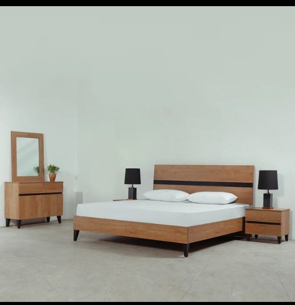 wooden bed set