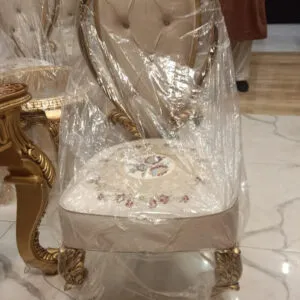 Royal Chinioti Gold Carved Dining Table Set Price