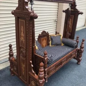 Double Seat Jhoola Kashmiri Carving