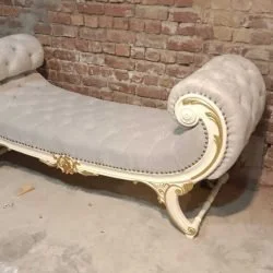 Chinioti-style wooden Deewan sofa with carved detailing for a traditional touch